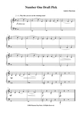 Number One Draft Pick piano sheet music cover